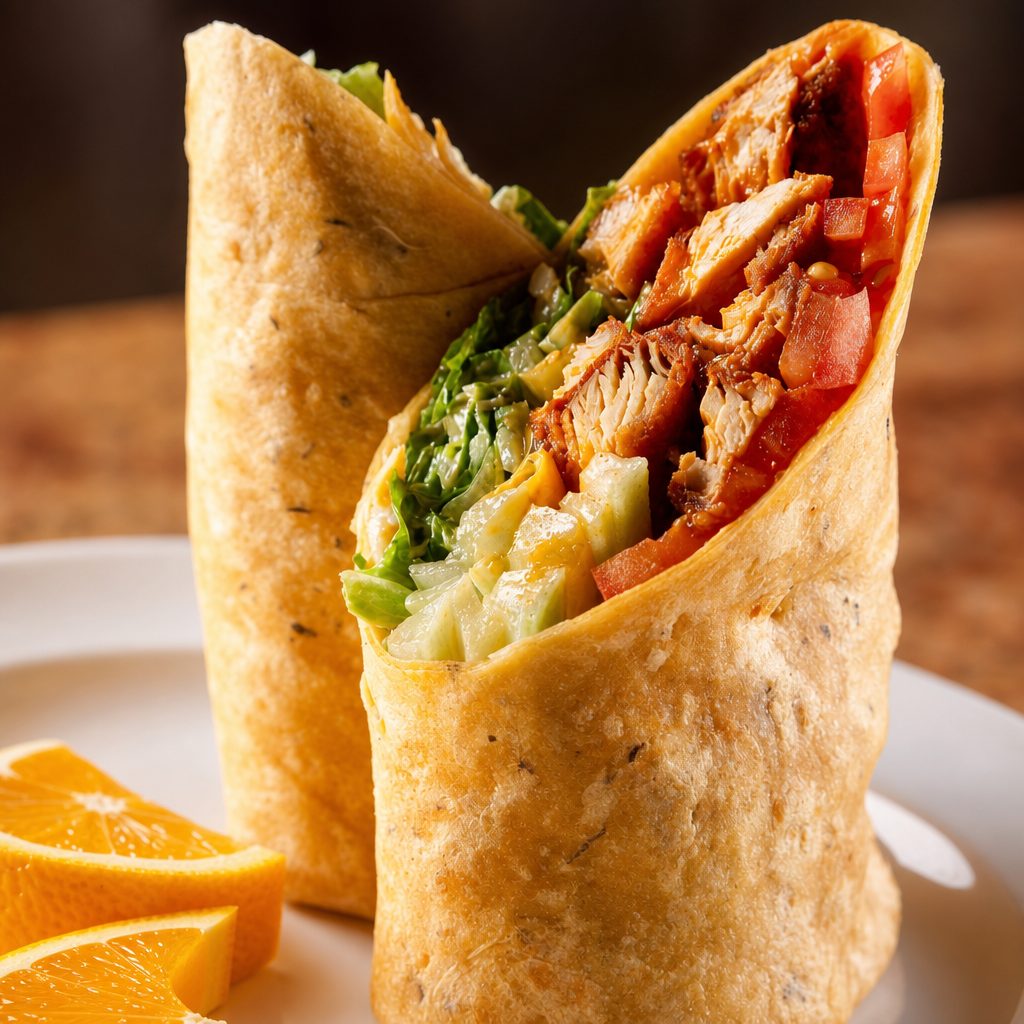 Buffalo Chicken Tender Wrap.