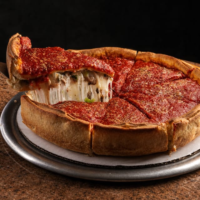 Medium Special Stuffed Pizza.