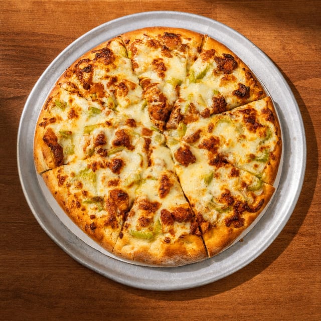 Small Buffalo Chicken Pizza.