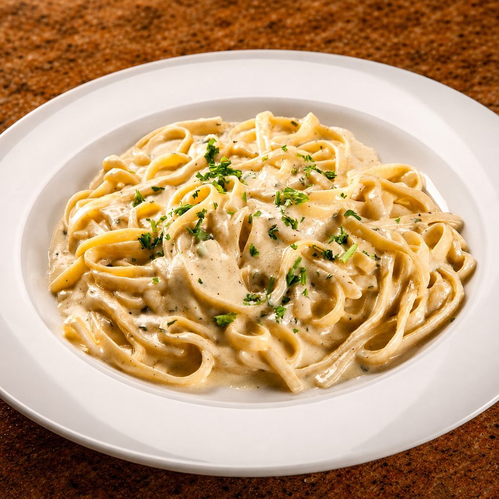 Fettuccine Alfredo.