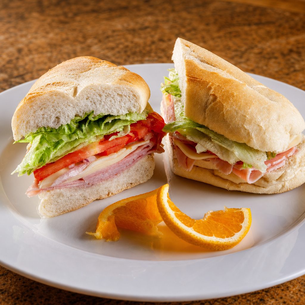 Ham and Cheese Sandwich.