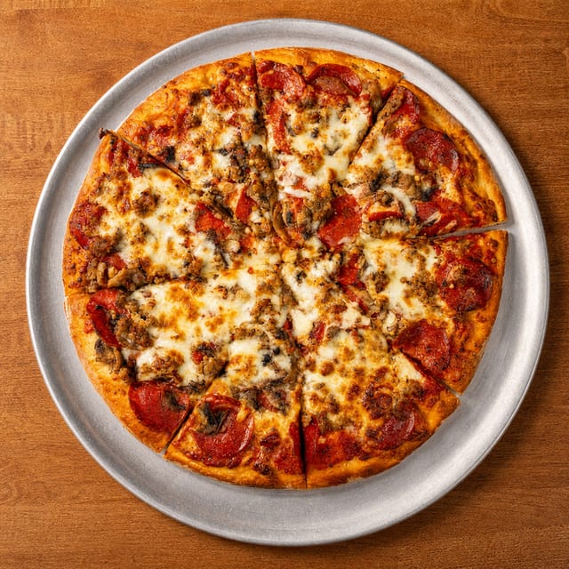 Small Chef's Special Pizza.
