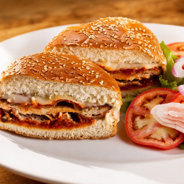 Chicken Parmigiana Sandwich.