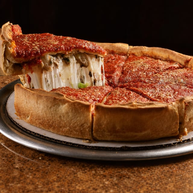 Small Supreme Stuffed Pizza.