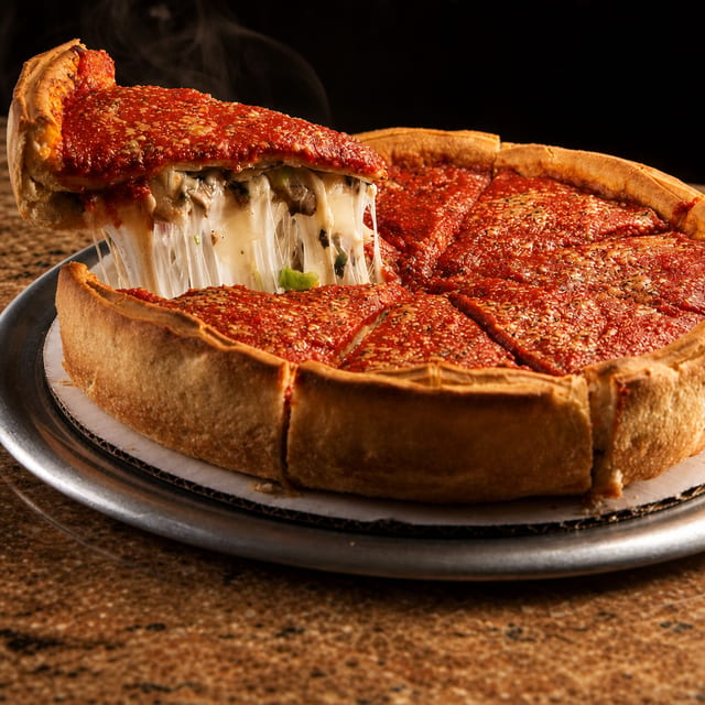 Large Supreme Stuffed Pizza.