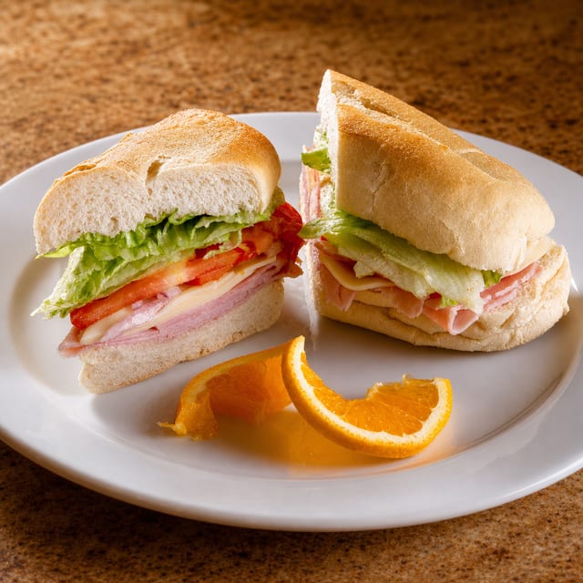 Ham and Cheese Sandwich.
