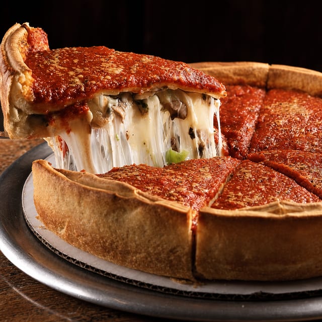 Medium Special Stuffed Pizza.