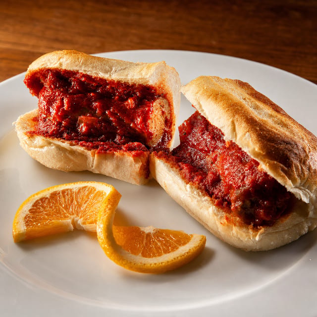 Italian Sausage Sandwich.