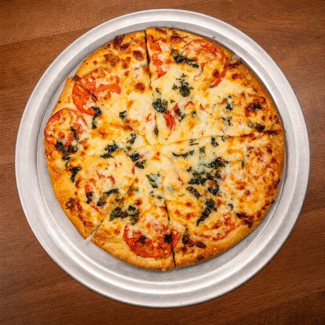 Small Four Cheese Pizza.