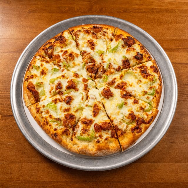 Small Buffalo Chicken Pizza.
