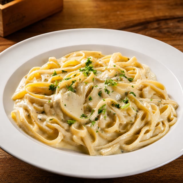 Fettuccine Alfredo.