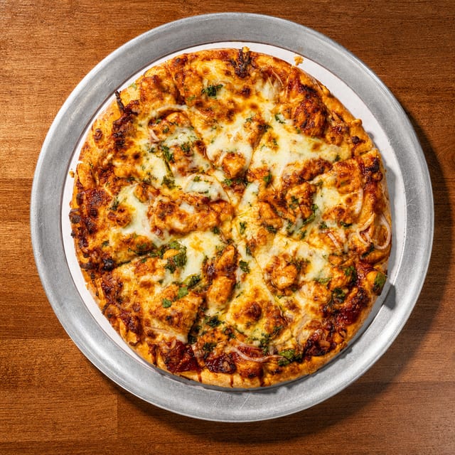 Small BBQ Chicken Pizza.