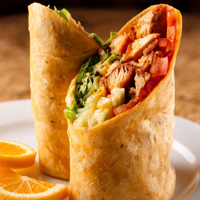 Buffalo Chicken Tender Wrap.