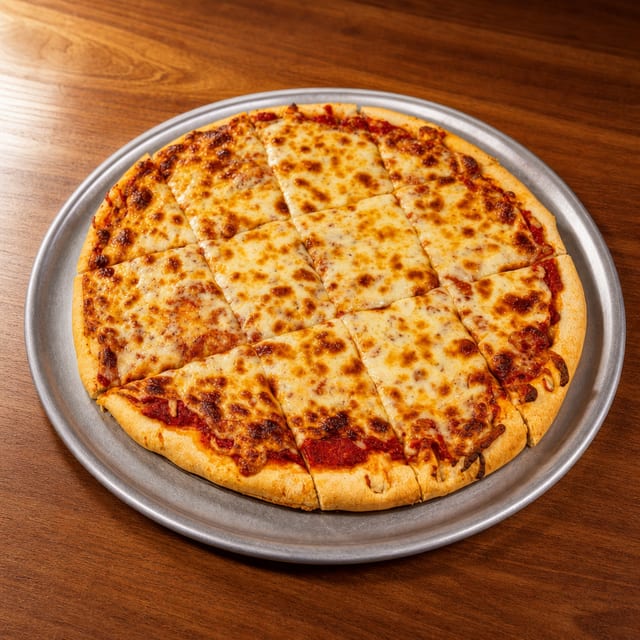 BYO Thin Crust Cheese Pizza Large.