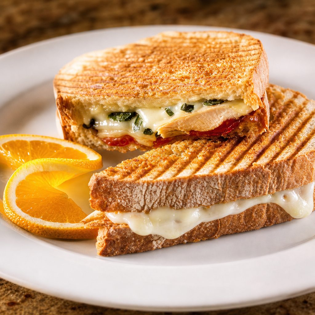 Tuscan Chicken Panini.