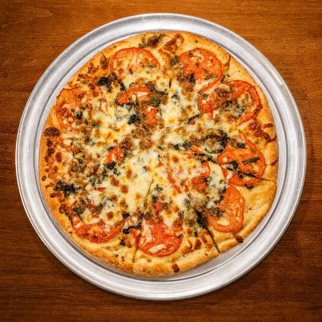 Garlic Lovers Pizza Medium.
