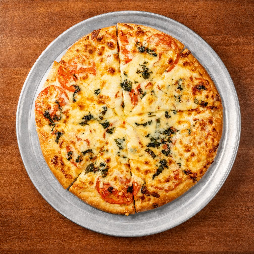Four Cheese Pizza Medium.