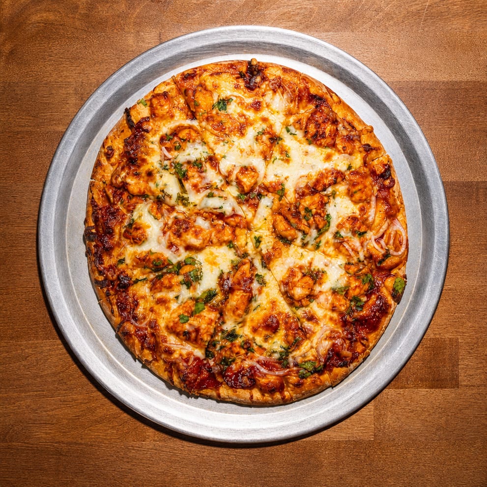 BBQ Chicken Pizza Medium.