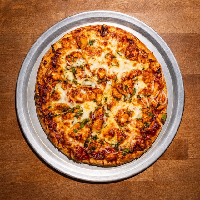 BBQ Chicken Pizza Medium.
