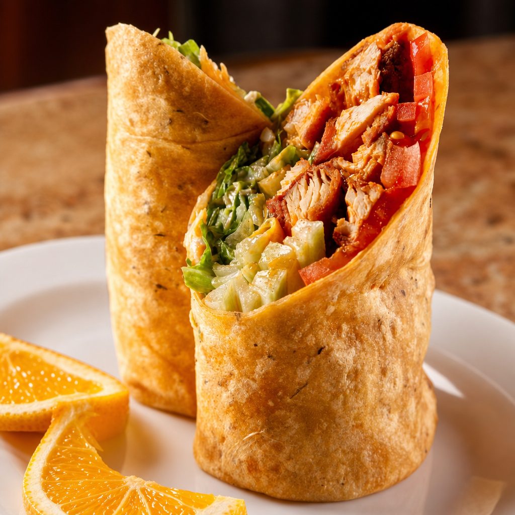 Buffalo Chicken Tender Wrap.