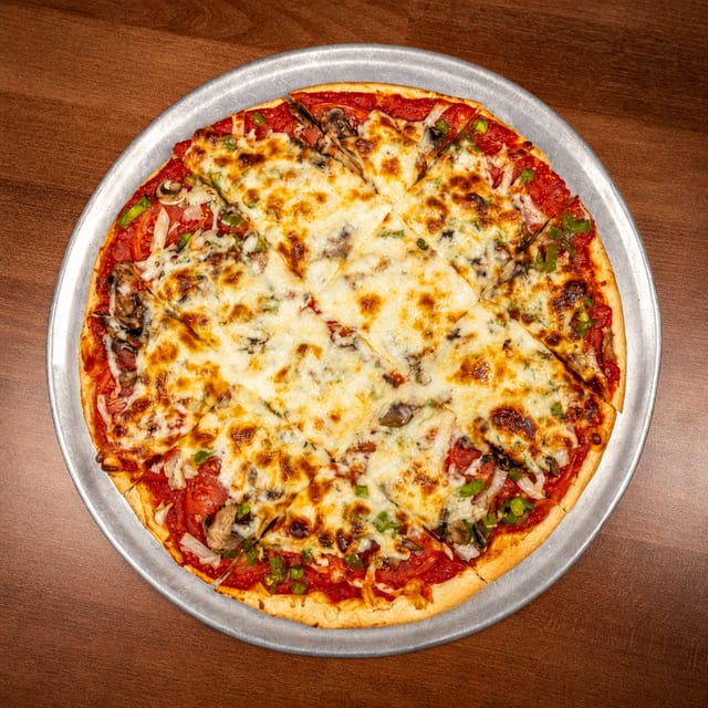 Veggie Thin Crust Pizza Medium.
