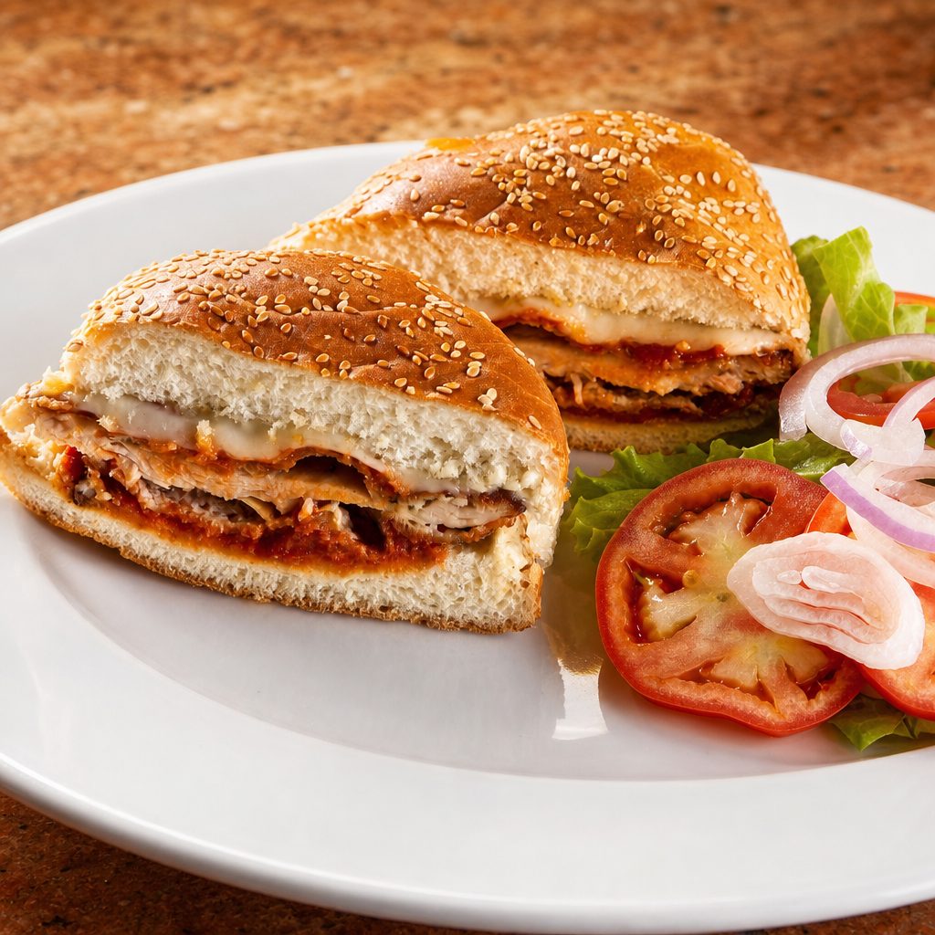 Chicken Parmigiana Sandwich.