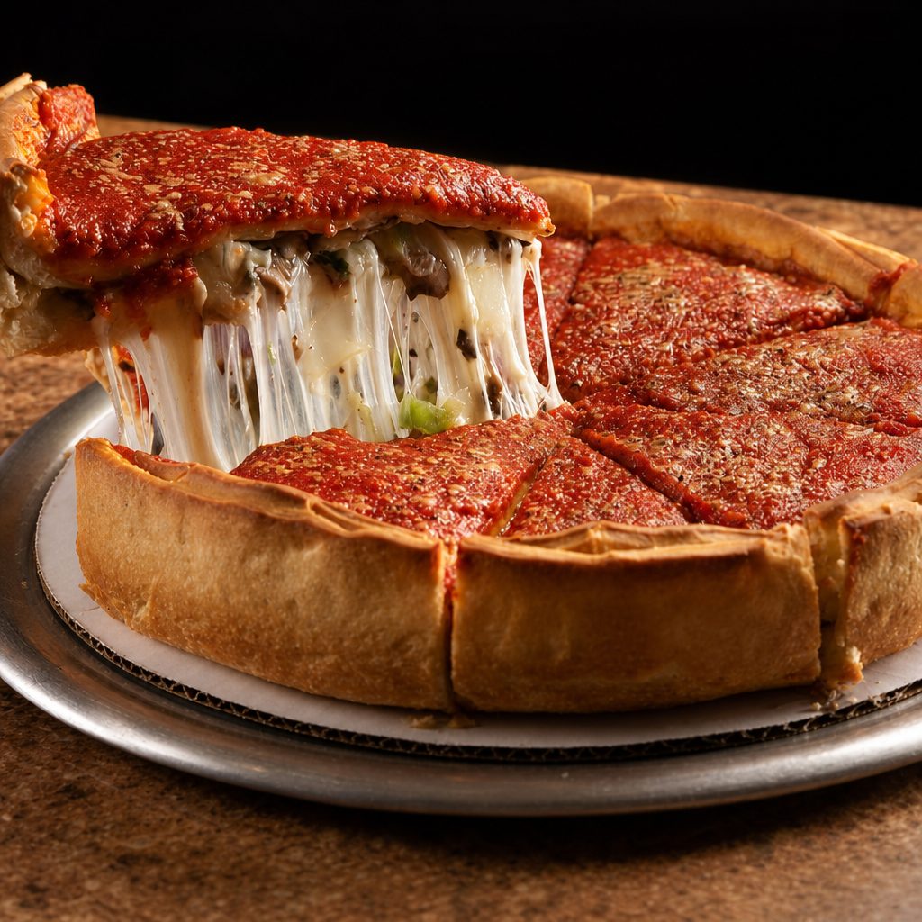 Supreme Stuffed Pizza Small.