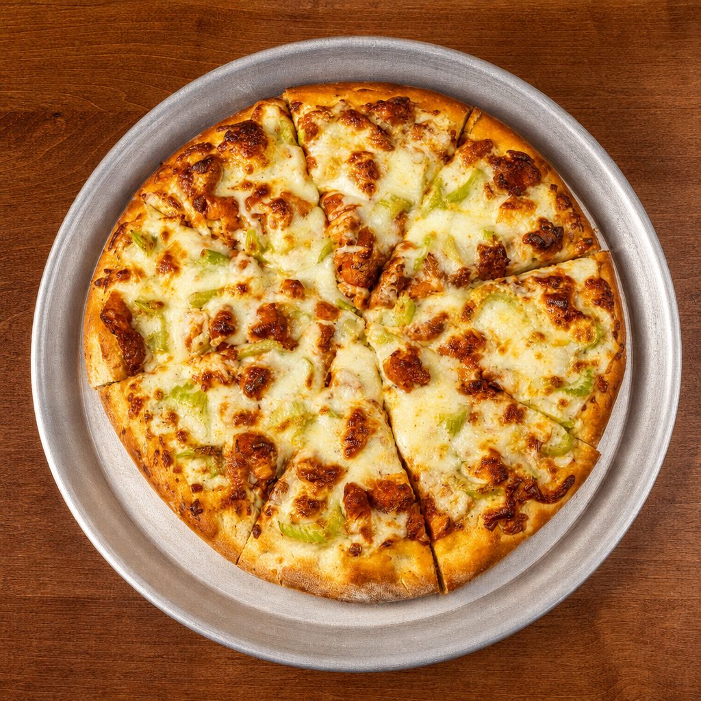 Buffalo Chicken Pizza Medium.