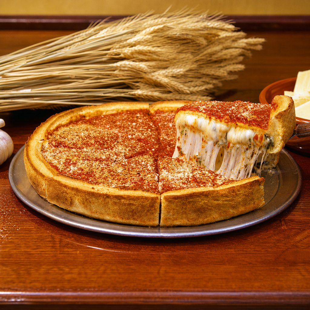 BYO Stuffed Pizza Medium.