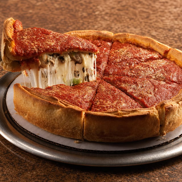 Supreme Stuffed Pizza Medium.