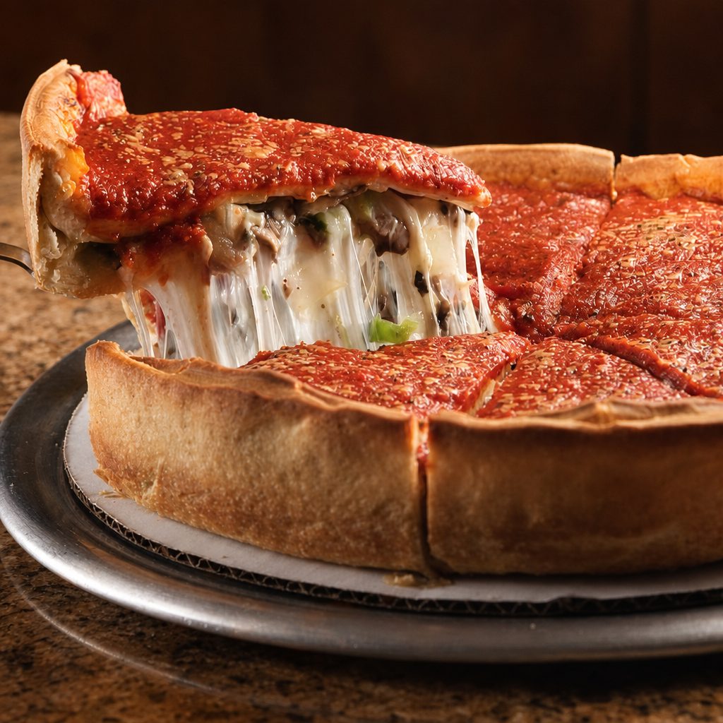 Veggie Stuffed Pizza Small.