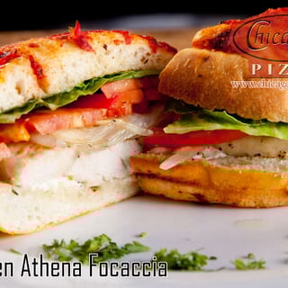 Chicken Athena Focaccia